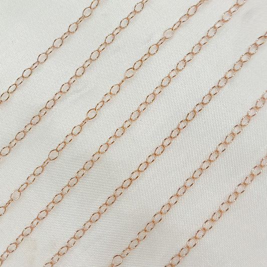 Rose Gold-Filled Smooth Cable Chain