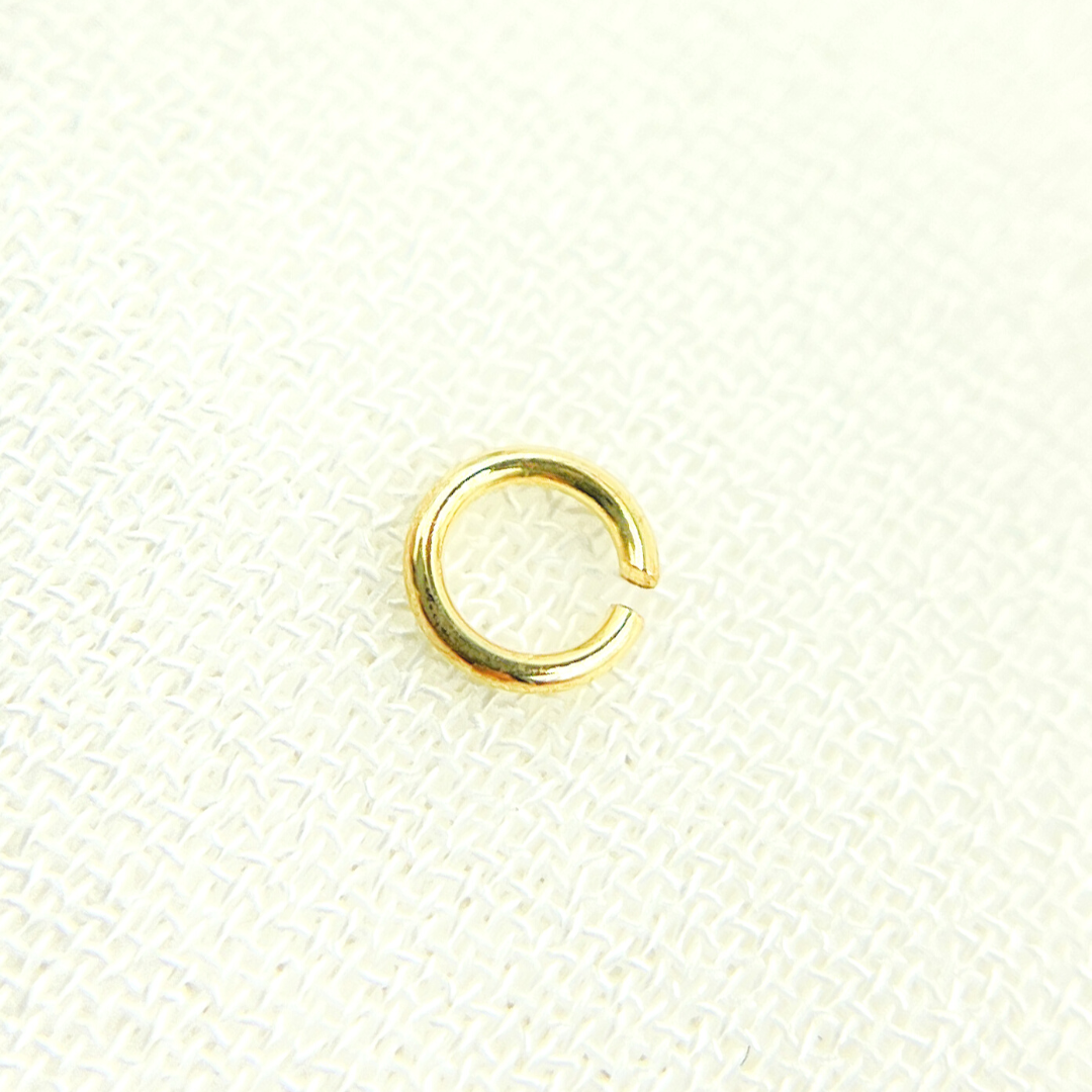 Gauge Gold Plated Sterling Silver Open Jump Ring