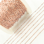 Load image into Gallery viewer, Z36RGS. Rose Gold Plated 925 Sterling Silver Satellite Cube Chain
