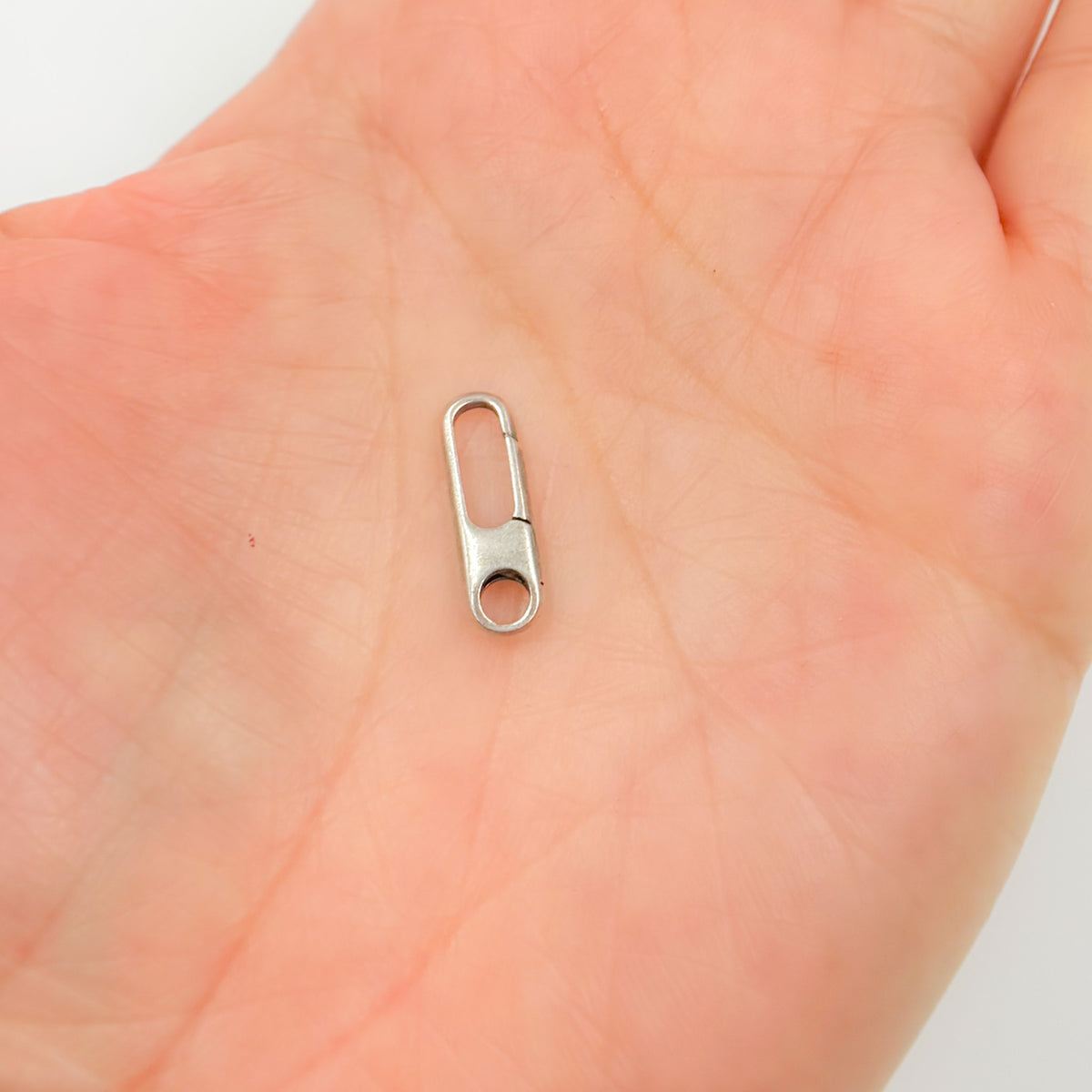 1356OX. 15MM Oxidized Sterling Silver Oval Clasp