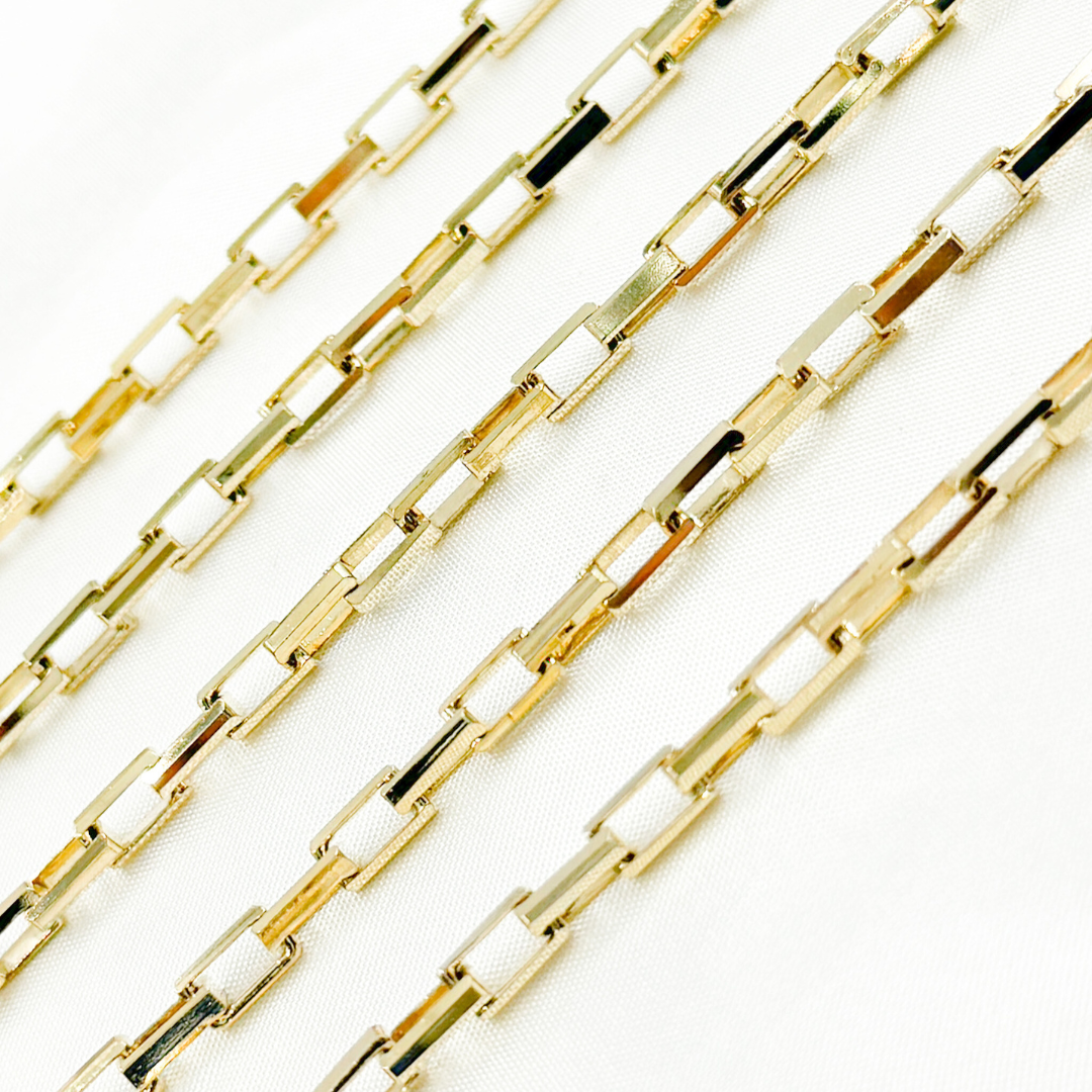 Gold Plated Sterling Silver Box Chain.