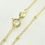 Load image into Gallery viewer, 025R03S4. 14k Solid Yellow Gold Satellite Bead Chain
