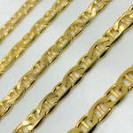 Load image into Gallery viewer, Y78GP. Gold Plated 925 Sterling Silver Flat Marina Chain