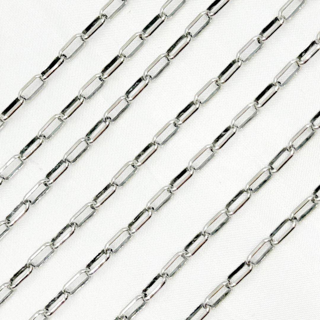 Oxidized Sterling Silver Paperclip Chain