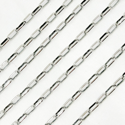 Oxidized Sterling Silver Paperclip Chain