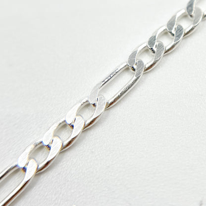 Sterling Silver Flat Figaro Chain