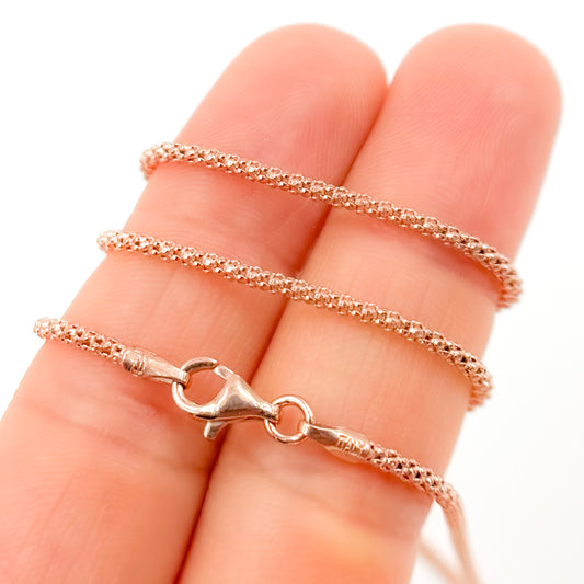 Rose Gold Plated Snake Necklace