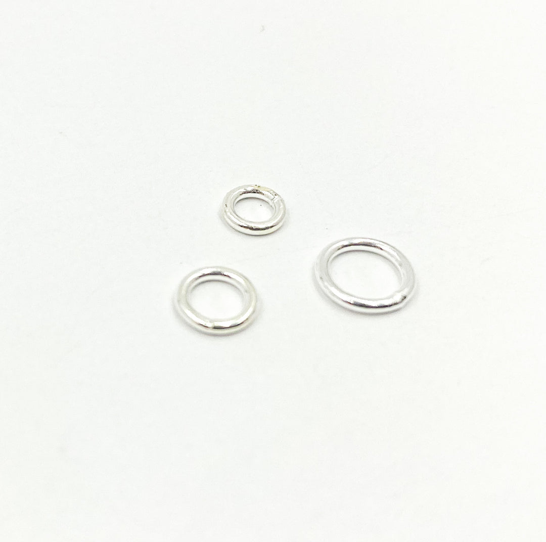 Sterling Silver Open Jump Rings 18 Gauge 7mm. 5004524