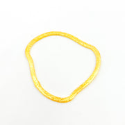 GPBS14. 30MM Gold-plated Sterling Silver Brushed Uneven Connector