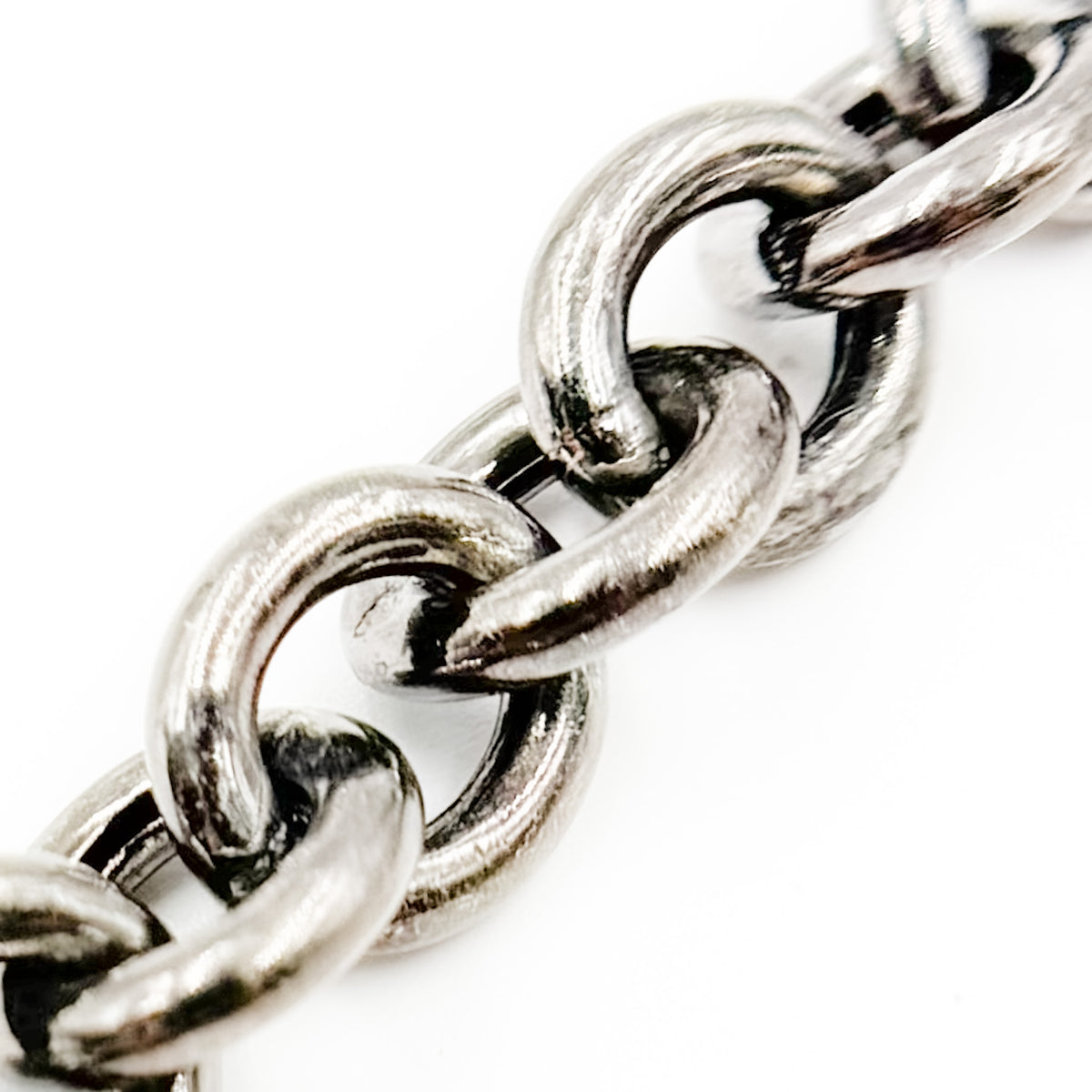Black Rhodium Sterling Silver Cable Chain