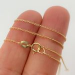 Load image into Gallery viewer, 025R01LGJ138. 14K Solid Gold Cable Chain
