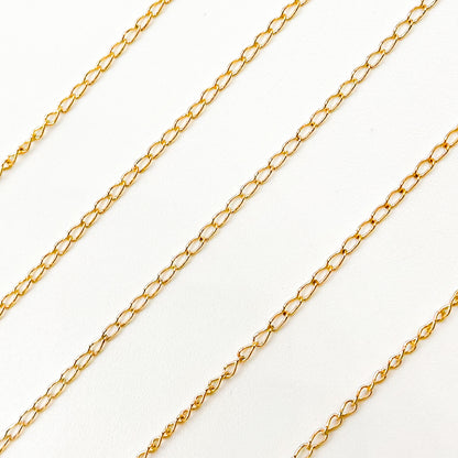 14K Gold Filled Curb Chain