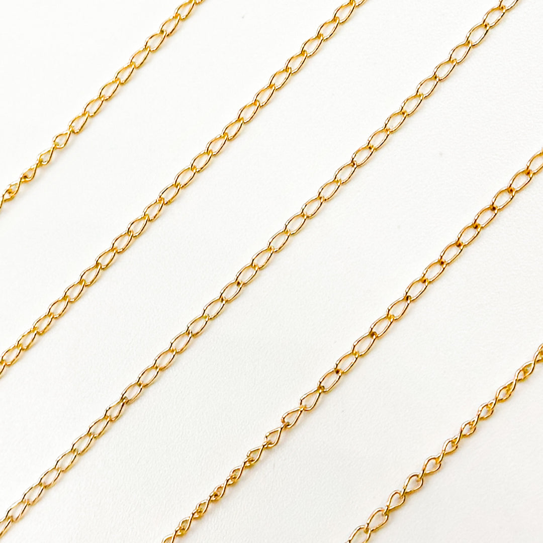 1020CGF. 14K Gold Filled Curb Chain