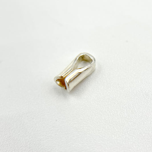 2MM White Sterling Silver End Cap