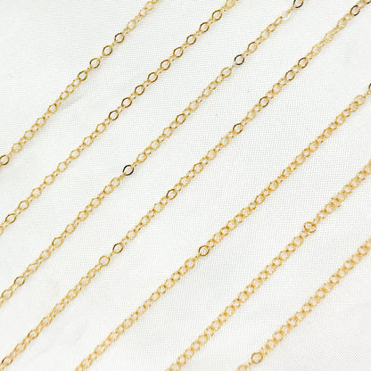 14K Gold Filled Circle Link Chain