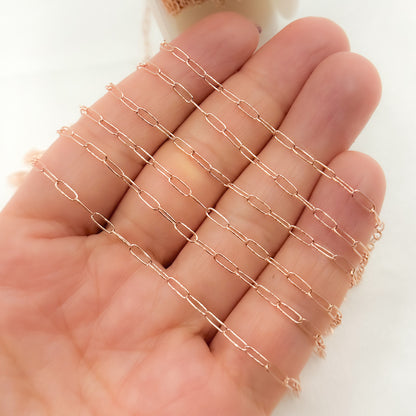14k Rose Gold Filled Chain for Jewelry Making