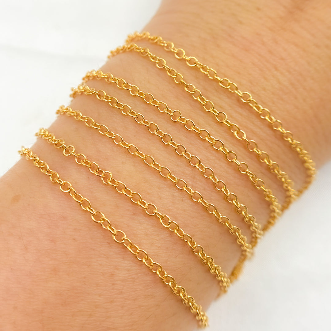 1916F. 14K Gold-Filled Cable Chain