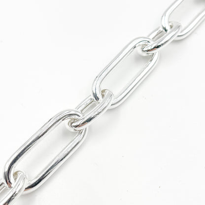 Sterling Silver Smooth Long & Short Links Chain