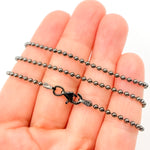 Load image into Gallery viewer, Black Rhodium Bead Necklace
