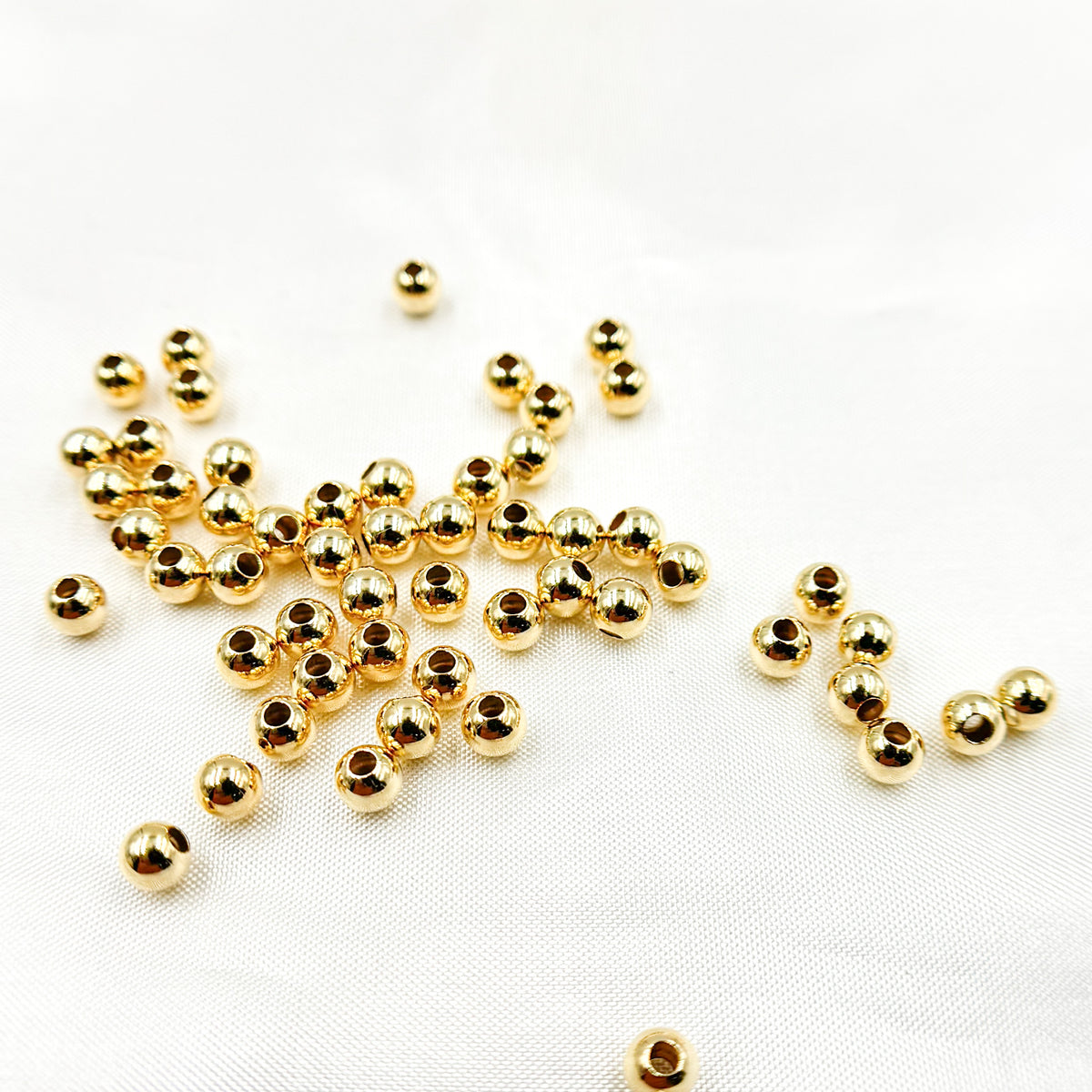 5MM Gold Filled Seamless Beads