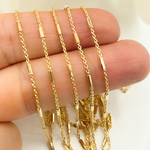 Load image into Gallery viewer, Z9GP. Gold Plated 925 Sterling Silver Satellite Tube Chain