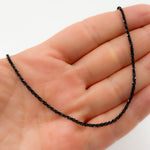 Load image into Gallery viewer, Black Rhodium Sterling Silver Popcorn Finish Necklace