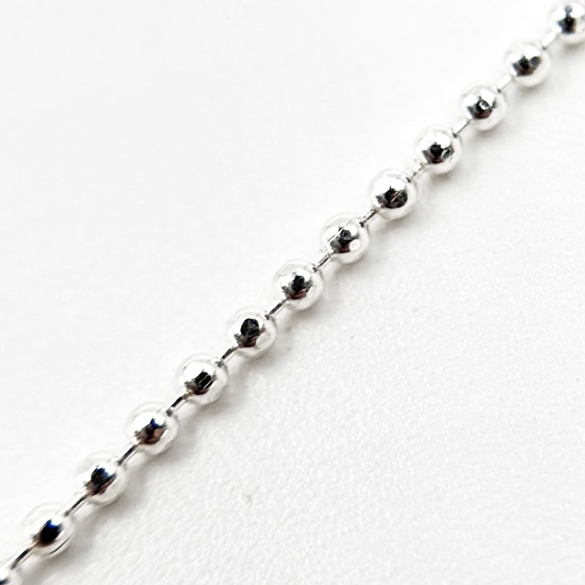 Sterling Silver Diamond Cut Ball Chain