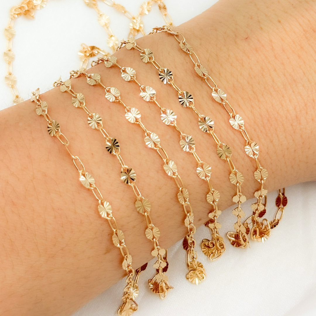 14k Gold Filled Marina and Cable Link Chain