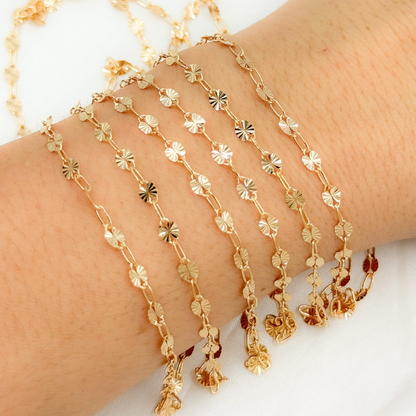 14k Gold Filled Marina and Cable Link Chain