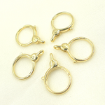 Load image into Gallery viewer, Gold Plated 925 Sterling Silver Round Trigger Clasp 23x16mm. 239
