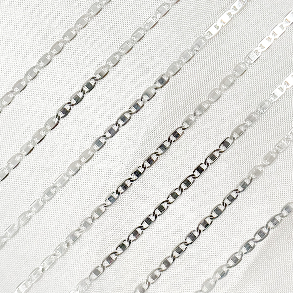 Sterling Silver Flat Marina Chain