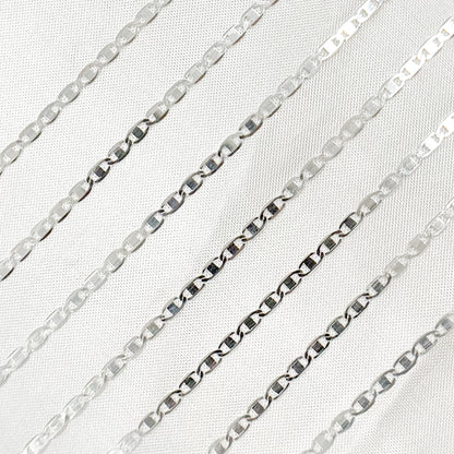 Sterling Silver Flat Marina Chain