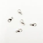 Load image into Gallery viewer, 0925TC. White Sterling Silver Trigger Clasps with Fixed Ring