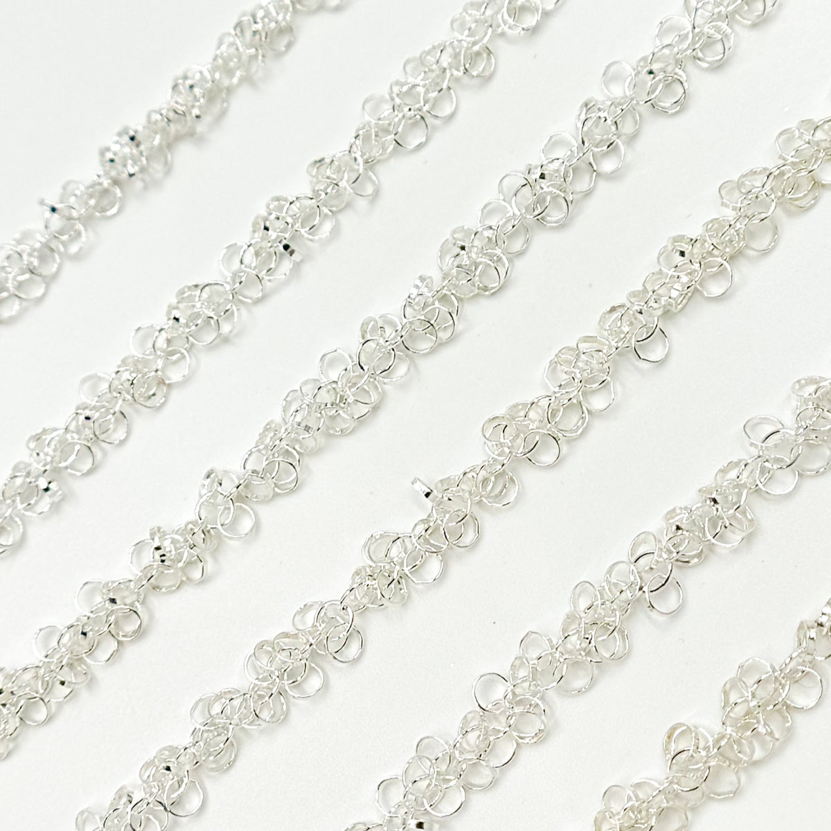Sterling Silver Dangle Rings Chain