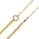Load image into Gallery viewer, 000HVH9604069. 14K Solid Gold Paperclip and Rolo Fancy Necklace