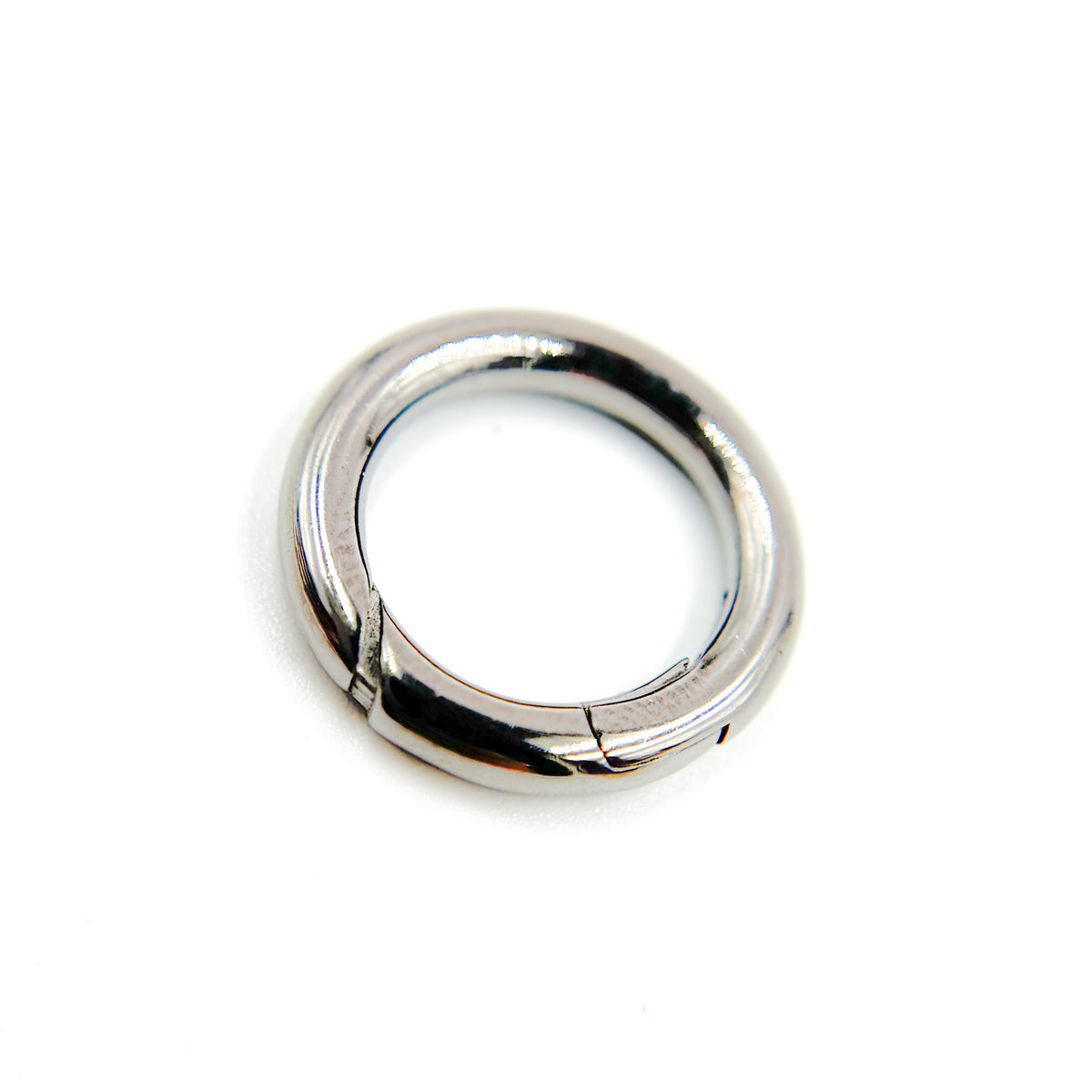 13MM Black Rhodium Sterling Silver Round Clasp