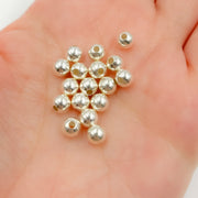 6MM Sterling Silver Seamless Beads