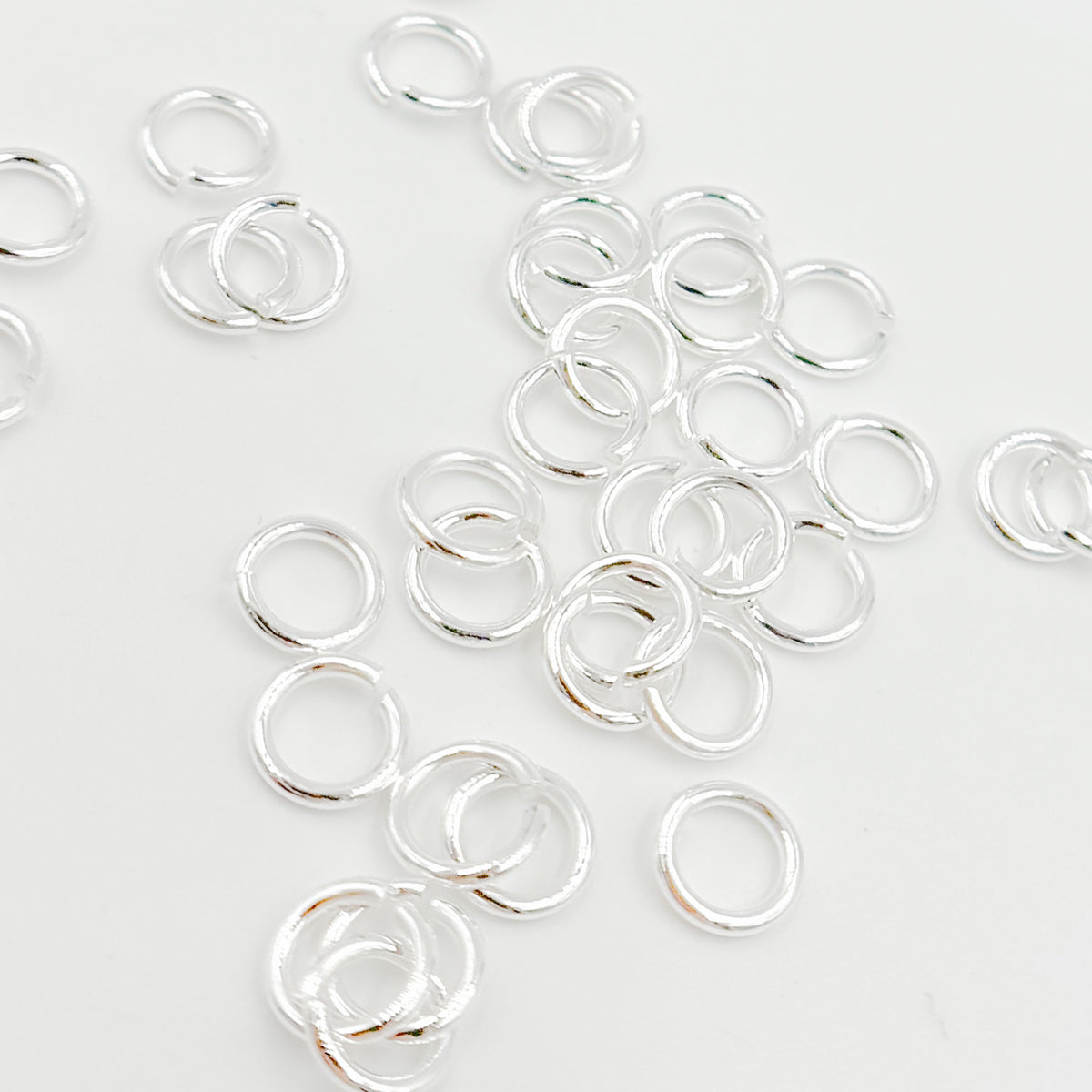 White Sterling Silver Open Jump Ring