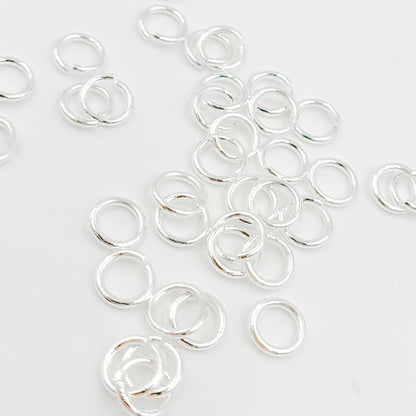 White Sterling Silver Open Jump Ring