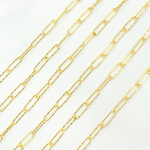 Load image into Gallery viewer, Y80DCGP. Gold Plated Sterling Silver Diamond Cut Paperclip Chain