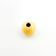  4MM Gold Plated Sterling Silver Laser Cut Beads
