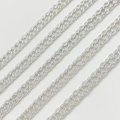 Sterling Silver Double Curb Chain