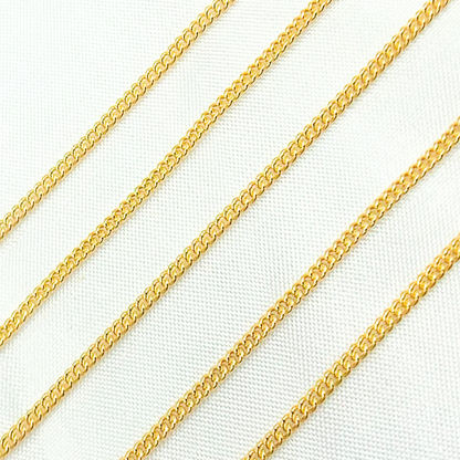 14K Gold Filled Curb Chain.