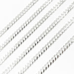Load image into Gallery viewer, Z81SS. Sterling Silver Flat Curb Chain
