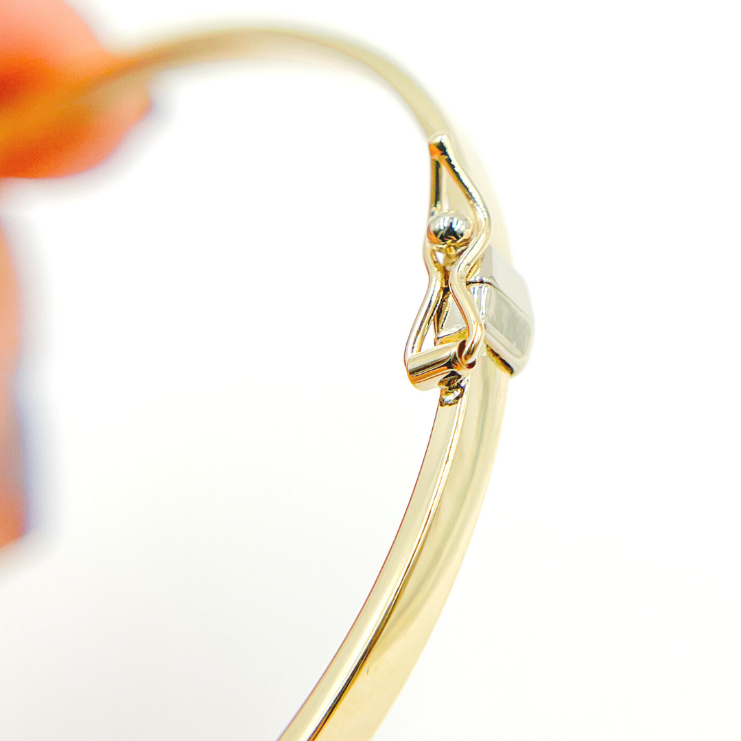Bangle25. 14K Solid Gold Bangle Bracelet