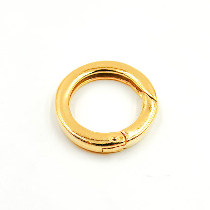 23MM Gold-plated Sterling Silver Round Clasp
