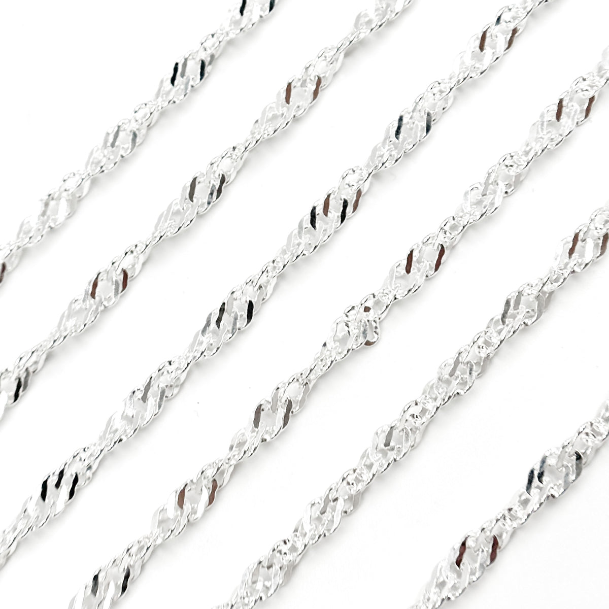  Sterling Silver Singapore Link Chain
