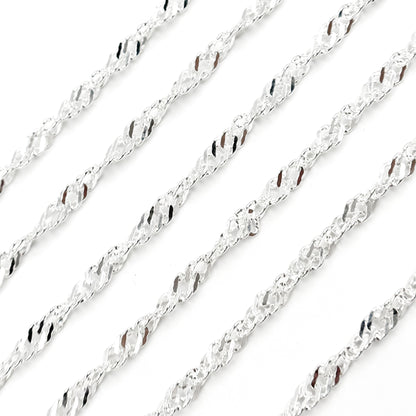  Sterling Silver Singapore Link Chain