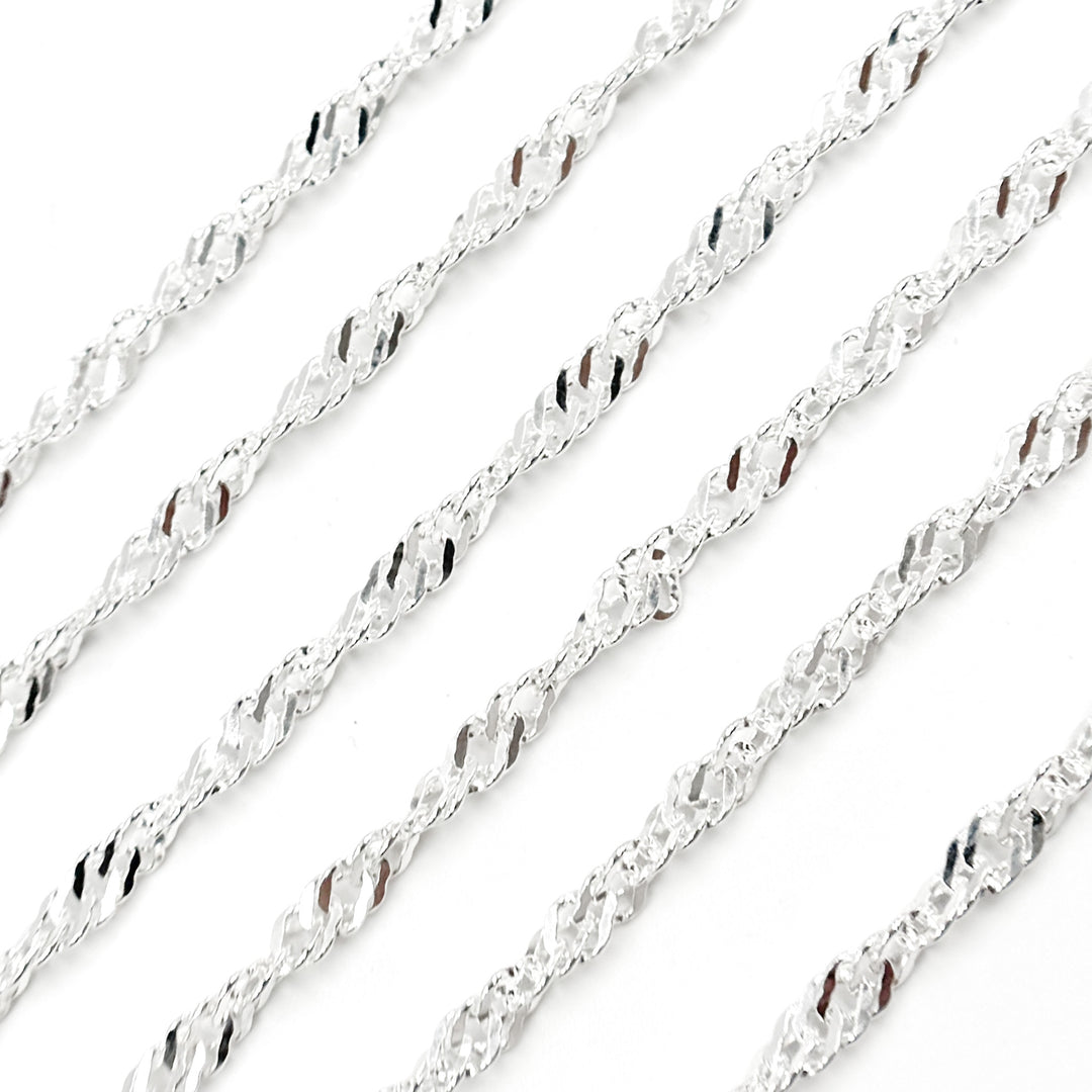  Sterling Silver Singapore Link Chain