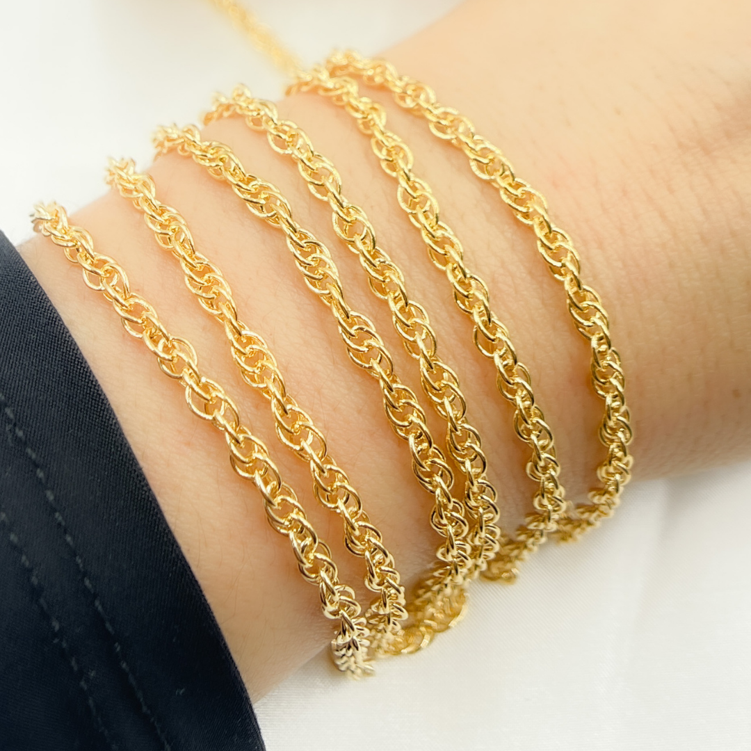 14k Gold Filled Rope Chain. 605GF